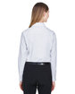 Devon & Jones Ladies' Crown Collection Micro Tattersall Woven Shirt wht/ slvr/ slate ModelBack