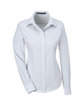 Devon & Jones Ladies' Crown Collection Micro Tattersall Woven Shirt wht/ nvy/ crystl OFFront