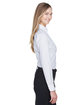 Devon & Jones Ladies' Crown Collection Micro Tattersall Woven Shirt wht/ slvr/ slate ModelSide
