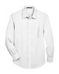 Devon & Jones Men's Crown Collection Solid Stretch Twill Woven Shirt white FlatFront