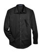 Devon & Jones Men's Crown Collection Solid Stretch Twill Woven Shirt black FlatFront