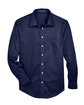 Devon & Jones Men's Crown Collection Solid Stretch Twill Woven Shirt navy FlatFront