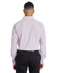 Devon & Jones CrownLux Performance Men's Micro Windowpane Woven Shirt burgundy/ white ModelBack