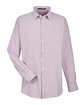 Devon & Jones CrownLux Performance Men's Micro Windowpane Woven Shirt burgundy/ white OFFront