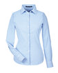 Devon & Jones CrownLux PerformanceLadies' Micro Windowpane Woven Shirt french blue/ wht OFFront
