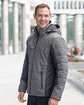 Devon & Jones Men's Midtown Insulated Fabric-Block Jacket with Crosshatch Mlange  Lifestyle
