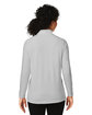 Devon & Jones Ladies' Raleigh Shawl Collar Knit Top grey ModelBack