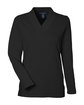 Devon & Jones Ladies' Raleigh Shawl Collar Knit Top black OFFront