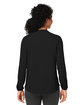 Devon & Jones Ladies' Raleigh Half-Placket Knit Top black ModelBack