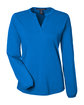 Devon & Jones Ladies' Raleigh Half-Placket Knit Top french blue OFFront