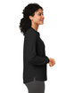 Devon & Jones Ladies' Raleigh Half-Placket Knit Top black ModelSide