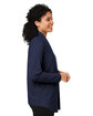 Devon & Jones Ladies' Raleigh Stretch Cardigan navy ModelSide