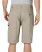 Dickies Men's 11" Relaxed Fit Lightweight Duck Carpenter Short rns dsrt snd _30 ModelBack