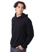 econscious Unisex Reclaimist PulloverHooded Sweatshirt black ModelQrt