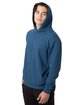 econscious Unisex Reclaimist PulloverHooded Sweatshirt tidal blue ModelQrt