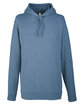econscious Unisex Hemp Hero Pullover Hooded Sweatshirt horizon blue OFFront