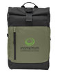 econscious Grove Rolltop Travel Laptop Backpack olive DecoFront