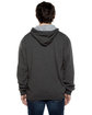 Beimar Drop Ship Unisex Contrast Hooded Sweatshirt charcl/ hthr gry ModelBack