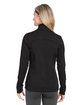 Fairway & Greene Ladies' Wells Quarter-Zip Tech Pullover black/ white ModelBack