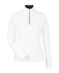 Fairway & Greene Ladies' Wells Quarter-Zip Tech Pullover white/ eclipse OFFront