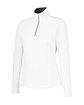 Fairway & Greene Ladies' Wells Quarter-Zip Tech Pullover white/ eclipse OFQrt