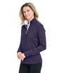 Fairway & Greene Ladies' Wells Quarter-Zip Tech Pullover eclipse/ white ModelQrt