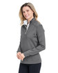 Fairway & Greene Ladies' Wells Quarter-Zip Tech Pullover dk shdw gry hth ModelQrt