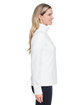 Fairway & Greene Ladies' Wells Quarter-Zip Tech Pullover white/ eclipse ModelSide