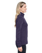 Fairway & Greene Ladies' Wells Quarter-Zip Tech Pullover eclipse/ white ModelSide