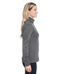 Fairway & Greene Ladies' Wells Quarter-Zip Tech Pullover dk shdw gry hth ModelSide