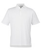 Fairway & Greene Men's USA Made Tournament Solid Tech Polo white OFFront