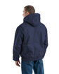 Berne Men's Flame-Resistant Hooded Jacket navy ModelBack