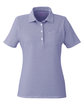 vineyard vines Ladies' Fanshell Polo dp bay/ w c_6902 OFFront