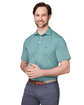 vineyard vines Men's Bradley Stripe Sankaty Polo sea cly grn_7078 ModelQrt