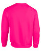 Gildan Adult Heavy Blend  Fleece Crew safety pink OFBack