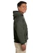 Gildan Adult Heavy Blend Hooded Sweatshirt military green ModelSide