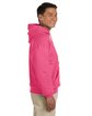 Gildan Adult Heavy Blend Hooded Sweatshirt safety pink ModelSide