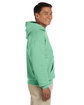 Gildan Adult Heavy Blend Hooded Sweatshirt mint green ModelSide