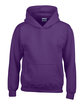 Gildan Youth Heavy Blend Hooded Sweatshirt purple OFFront