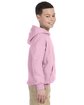 Gildan Youth Heavy Blend Hooded Sweatshirt light pink ModelSide