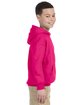Gildan Youth Heavy Blend Hooded Sweatshirt heliconia ModelSide