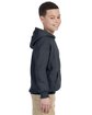 Gildan Youth Heavy Blend Hooded Sweatshirt charcoal ModelSide