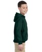 Gildan Youth Heavy Blend Hooded Sweatshirt forest green ModelSide