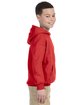 Gildan Youth Heavy Blend Hooded Sweatshirt red ModelSide