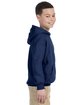 Gildan Youth Heavy Blend Hooded Sweatshirt navy ModelSide