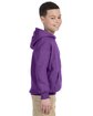 Gildan Youth Heavy Blend Hooded Sweatshirt purple ModelSide