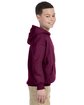 Gildan Youth Heavy Blend Hooded Sweatshirt maroon ModelSide