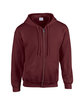 Gildan Adult Heavy Blend Full-Zip Hooded Sweatshirt maroon OFFront