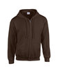 Gildan Adult Heavy Blend Full-Zip Hooded Sweatshirt dark chocolate OFFront
