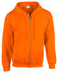 Gildan Adult Heavy Blend Full-Zip Hooded Sweatshirt s orange OFFront